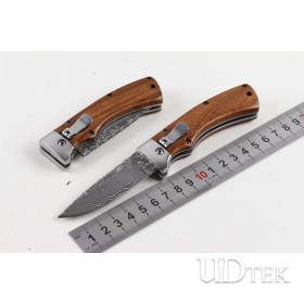 Cross out legend 95 imported VG10 Damascus steel folding knife UD405189